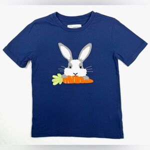 ADVENTUREWEAR 360 Boys' Blue Bunny‎ Embroidered Applique Graphic T-Shirt Size 6